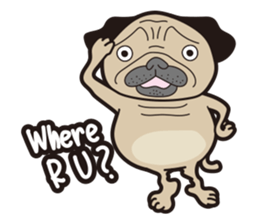 Funny PUG #2 sticker #8990229