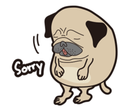 Funny PUG #2 sticker #8990234
