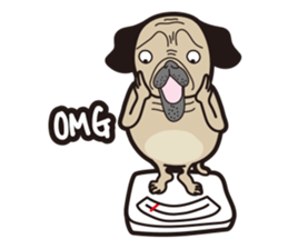 Funny PUG #2 sticker #8990245