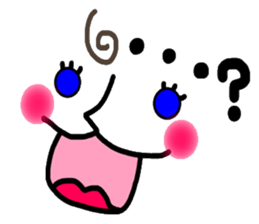 Clear smiley"5" English sticker #8991161