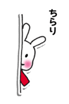 Red Muffler Rabbit sticker #8991461