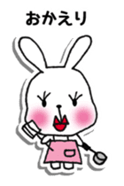 Red Muffler Rabbit sticker #8991464