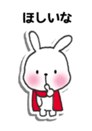 Red Muffler Rabbit sticker #8991465