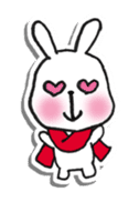 Red Muffler Rabbit sticker #8991471