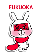 Red Muffler Rabbit sticker #8991487