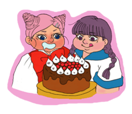 Girls Fat sticker #8991620