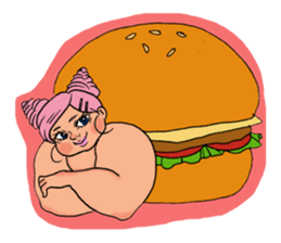 Girls Fat sticker #8991630