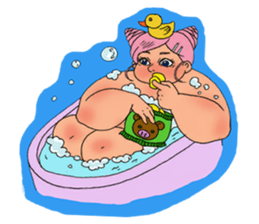 Girls Fat sticker #8991639