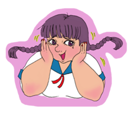 Girls Fat sticker #8991640