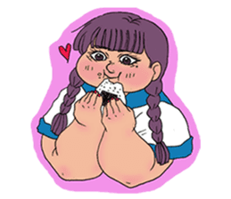 Girls Fat sticker #8991643