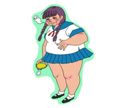 Girls Fat sticker #8991645