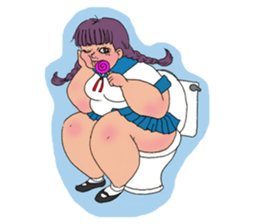 Girls Fat sticker #8991647