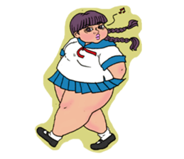 Girls Fat sticker #8991649