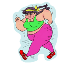 Girls Fat sticker #8991651