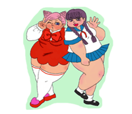Girls Fat sticker #8991652