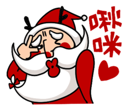 Santa claus X Snow man sticker #8992256