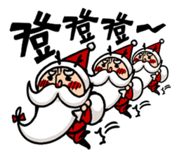 Santa claus X Snow man sticker #8992258