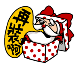 Santa claus X Snow man sticker #8992264