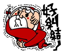 Santa claus X Snow man sticker #8992270