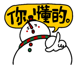 Santa claus X Snow man sticker #8992272