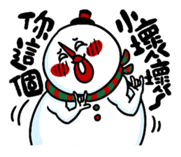 Santa claus X Snow man sticker #8992277