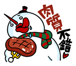 Santa claus X Snow man sticker #8992278