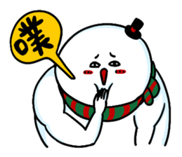 Santa claus X Snow man sticker #8992282