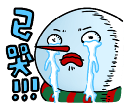 Santa claus X Snow man sticker #8992283