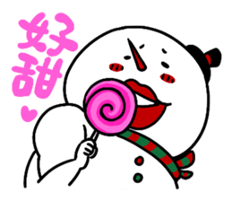 Santa claus X Snow man sticker #8992288