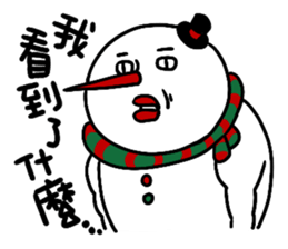 Santa claus X Snow man sticker #8992289