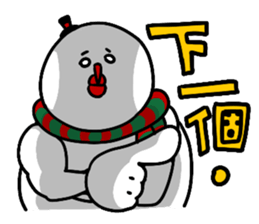 Santa claus X Snow man sticker #8992290