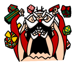 Santa claus X Snow man sticker #8992295