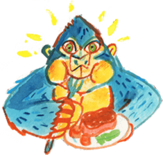 BLUE GORILLA 3 sticker #8993237