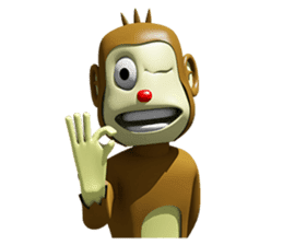 Red Nose Monkey sticker #8993433