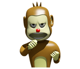 Red Nose Monkey sticker #8993437