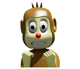 Red Nose Monkey sticker #8993443