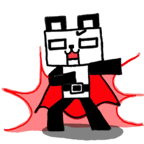 robo panda hero w sticker #8994299