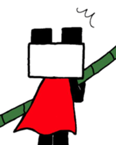 robo panda hero w sticker #8994302