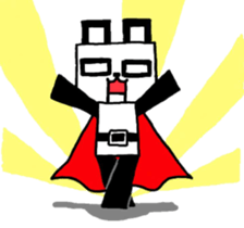 robo panda hero w sticker #8994303