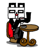 robo panda hero w sticker #8994321