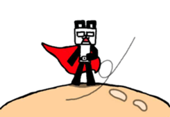 robo panda hero w sticker #8994335