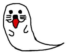 ghost seal sticker #8994536