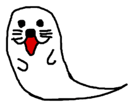 ghost seal sticker #8994536