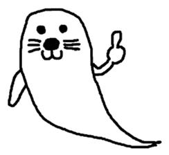 ghost seal sticker #8994539
