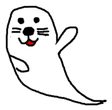 ghost seal sticker #8994542