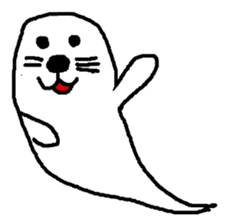 ghost seal sticker #8994542