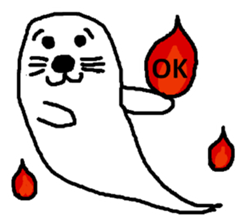 ghost seal sticker #8994543