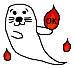 ghost seal sticker #8994543