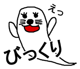 ghost seal sticker #8994547