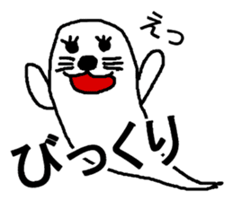 ghost seal sticker #8994547
